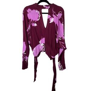 Free People Purple Women's Top Size Medium